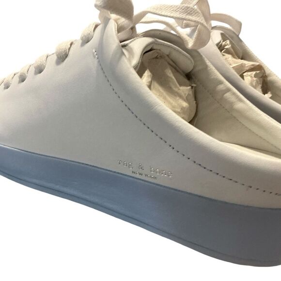 NWT Rag & bone RB1 MULE White/Chambray size 11 - Picture 7 of 9